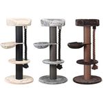 Beeztees Kratzbaum Havilo (170 cm, Beige, Braun), Katzenbaum mit extra dickem Sisalstamm