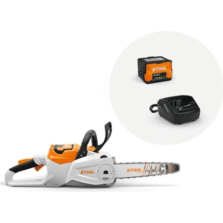 STIHL Akku-Kettensäge "MSA 80 C-B", 35 cm Schienenlänge, mit Akku und Ladegerät, EC-Motor, stufenlos regulierbare Drehzahl, Quickstop Kettenbremse, Soft-Grip-Bediengriff – Bild 2