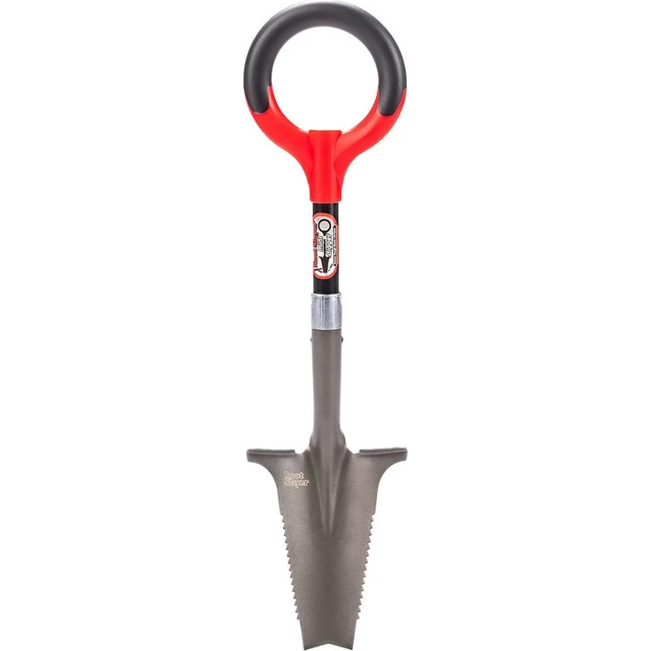 Root Slayer® Mini Wurzelspaten, ergonomischer Spaten mit Zähnen zum Wurzelschneiden, 74 cm, 1er oder 2er Pack