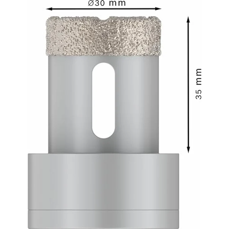 BOSCH Diamanttrockenbohrer Pro Core Cutter dry, Ø 30 mm, X-Lock für harte Fliesen und Stein – Bild 3