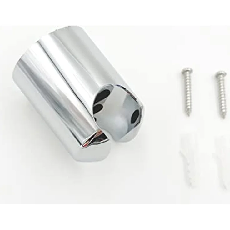 ADOB Brausehalter starr, verchromter Wandhalter für Handbrausen, universell passend – Bild 5