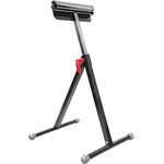 kwb Rollen-Auflagebock, Rollenbock mit hochwertiger Führungs-Rolle, klappbar u. höhenverstellbar 680-1100 mm