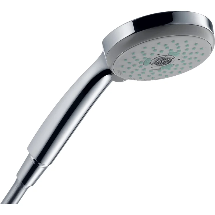Hansgrohe Croma 100 Handbrause Multi, 100 mm Duschkopf mit 3 Strahlarten, edelmatt