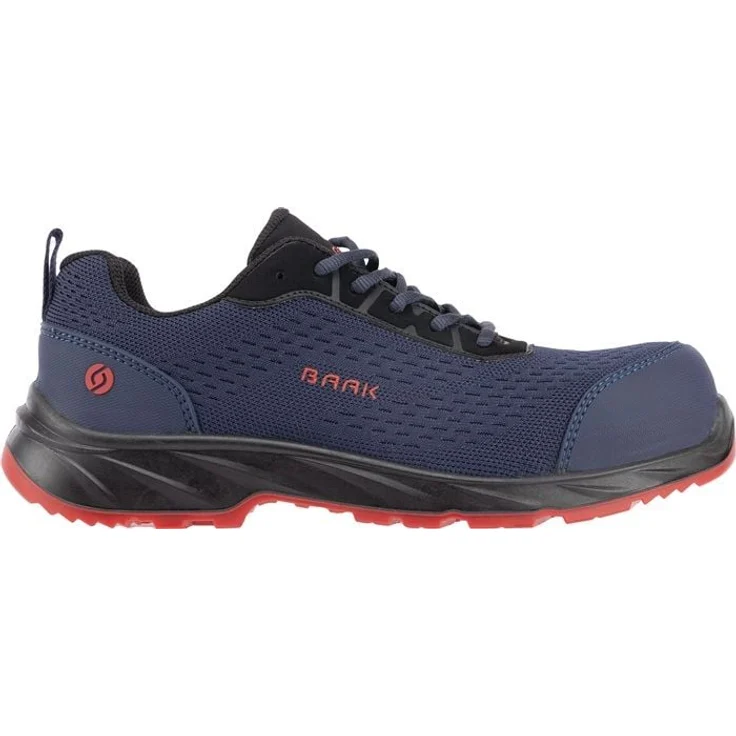 Baak Sicherheitsschuh Per Gr. 44 W. 11, blau/schwarz/rot, S1PS FO LG SR ESD, Textile Obermaterial, Composite-Flexkappe, PU/PU-Sohle, DGUV Regel 112-191