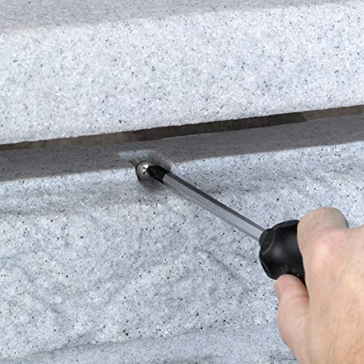 PROSPERPLAST Regentonne Regenwassertank Maurano 300 Liter Granit grau mit kindersicherem Deckel und hochwertigen Messinganschlüssen – Bild 4