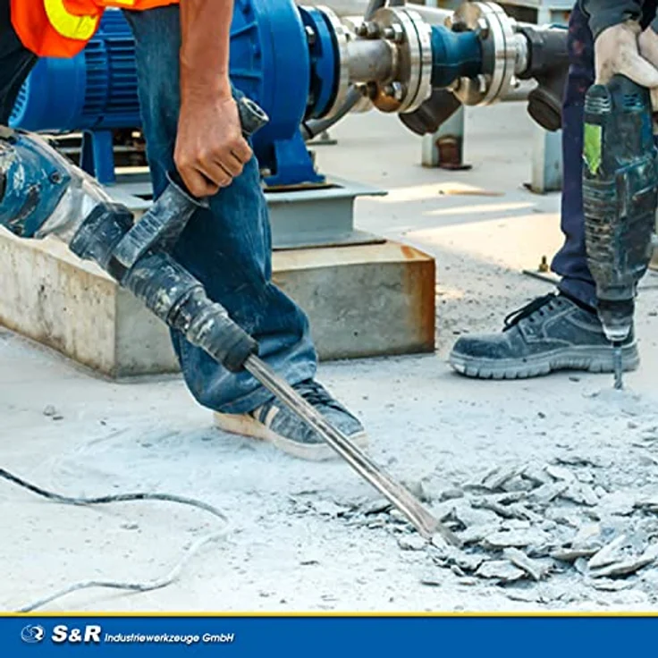 S&R Flachmeißel SDS max 400 x 25 mm, rund, Industriequalität, gehärtet, Made in Germany mit speziellem Oberflächenschutz – Bild 5