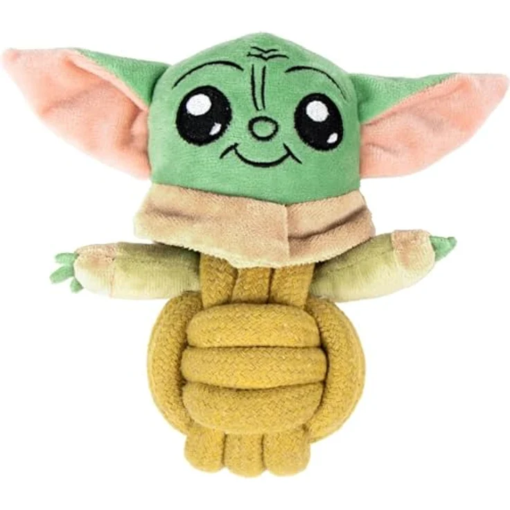 CERDÁ LIFE'S LITTLE MOMENTS The Mandalorian Grogu, offizielles Hundespielzeug aus robustem geflochtenem Seil, interaktives Zubehör für Beiß- und Ziehspiele im Star-Wars-Stil – Bild 1
