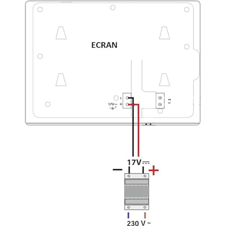Extel 830461 Türsprechanlage Hutschienen-Netzteil Grau – Bild 3
