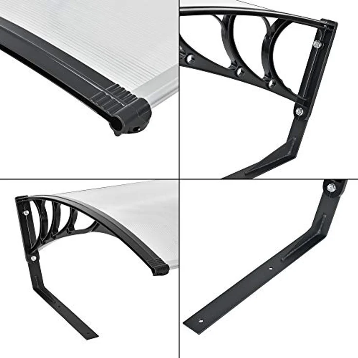 casa.pro Mähroboter-Garage, BxTxH: 103x78x45.5 cm, »Monza« Überdachung Rasenroboter 78x103x46cm Schwarz/Transparent, Schutz vor Witterung, stabiler Stand, Markenware aus dem Hause casa. – Bild 5