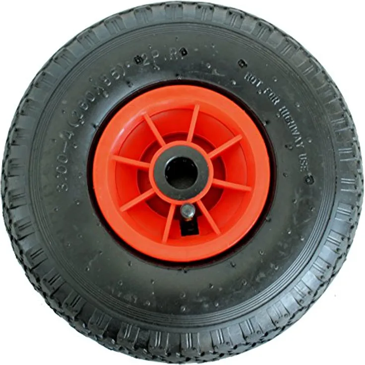 Sackkarrenrad 3.00-4 260x85 mm Luftrad Sackkarrenräder Ersatzrad 4PR mit Kugellager 136 kg Tragkraft Bollerwagenrad