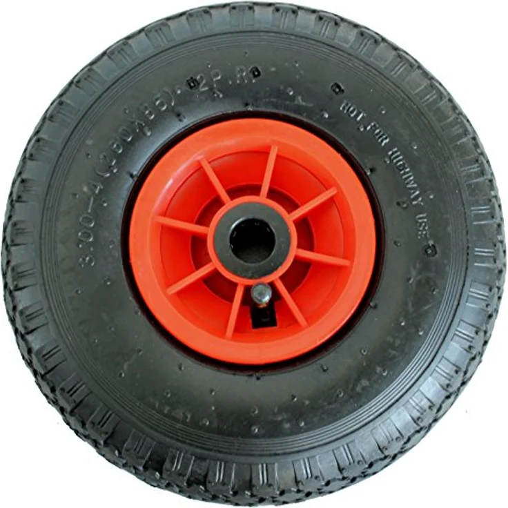 Sackkarrenrad 3.00-4 260x85 mm Luftrad Sackkarrenräder Ersatzrad 4PR mit Kugellager 136 kg Tragkraft Bollerwagenrad – Bild 1