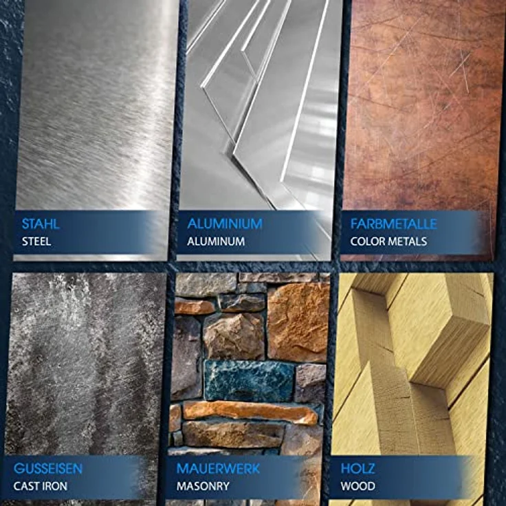 S&R Meißel-Set, 3-teiliges Hand-/Flach-/Steinmeißel-Set aus Ch-V-Stahl, hitzegehärtet für Metall-, Holz- und Bet bearbeitung – Bild 5