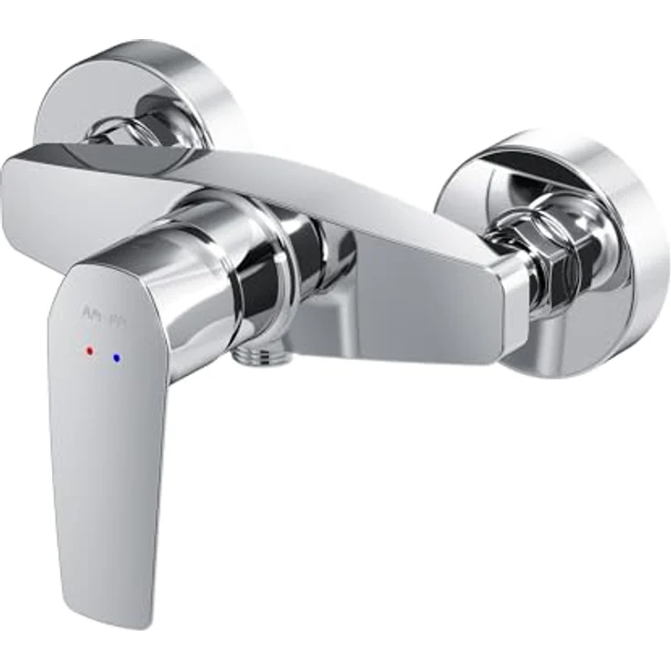 AM.PM GEM FGA20000 Duscharmatur mit Einhebelmischer | SoftMotion Keramikkartusche, Neoperl Aerator | kratzfest, leicht zu reinigen, langlebig, stabil | Chrom | 5 Jahre Garantie – Bild 1