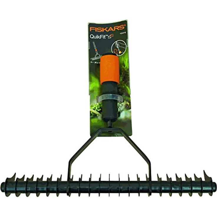 Fiskars QuikFit™ Rasenlüfter, Gehärteter Karbonstahl, Breite 37 cm, Red Dot Design Award, 961g – Bild 9