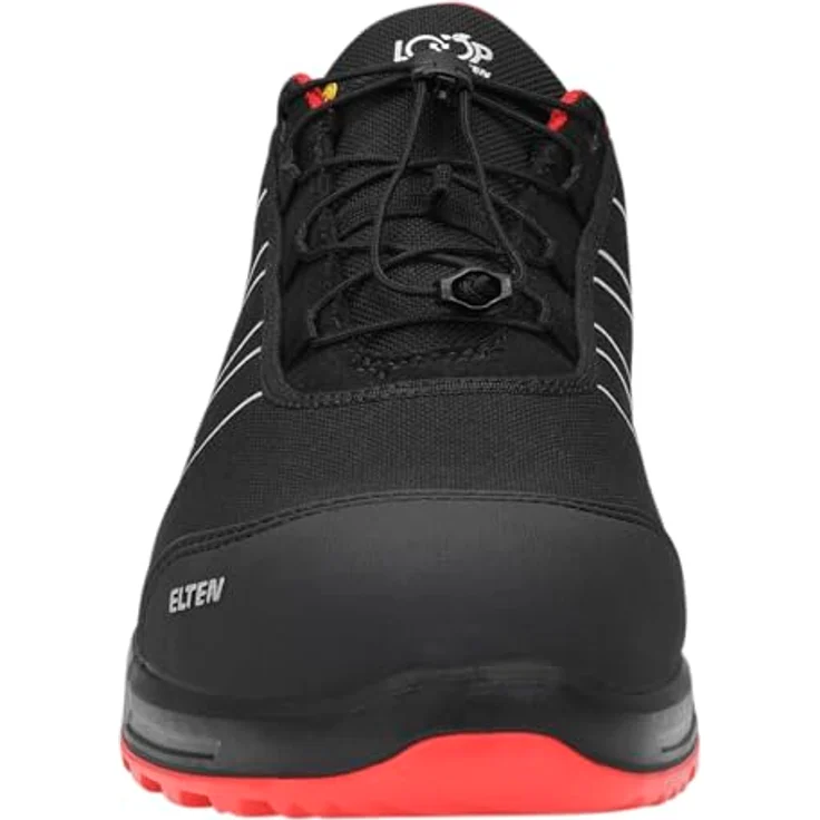 GCS ELTEN ENNO XXT Pro Low ESD S3S Sicherheitsschuhe, schwarz/rot, Größe 43, wasserabweisend, rutschfest, mit Kunststoffkappe – Bild 2