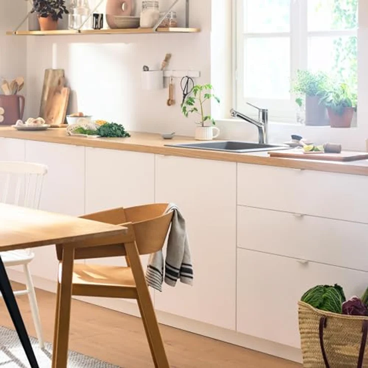 hansgrohe Küchenarmatur Zesis M33 Einhebel-Küchenmischer mit Ausziehbrause, 2jet, verchromt, 150° schwenkbar – Bild 9