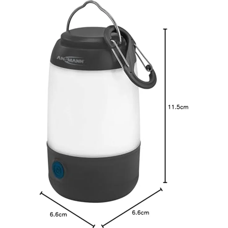 ANSMANN AG Mini Campinglampe, 3W LED mit 3 Leuchtfunktionen und Aufhängebügel, kompakte Taschenlampe – Bild 9