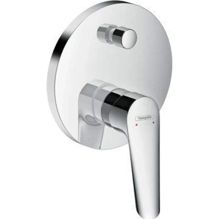 Hansgrohe Logis E Einhebel-Wannenarmatur Unterputz, Chrom, mit temperaturbegrenztem Schutz und ergonomischem Griff – Bild 1