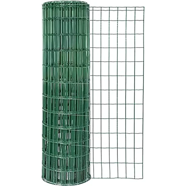 Alberts 604998 Schweißgitter Fix-Clip Pro®, verzinkter Stahl, grün kunststoffbeschichtet, Höhe 102 cm, Länge 10 m, Maschenweite 50 x 100 mm, Draht-Ø 2,2 mm