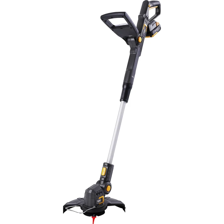 Texas Akku-Trimmer GTX2000, 20 V inkl. Akku und Ladegerät, Teleskopgriff und 10 Kunststoffmesser