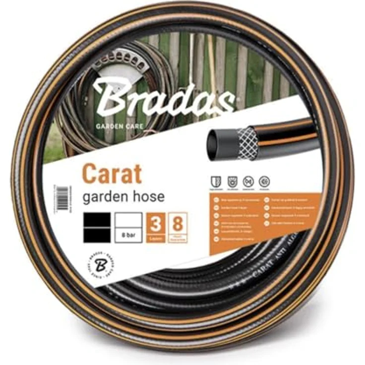 Bradas WFC1/230 Gartenschlauch Carat 1/2 Zoll, 30 m, schwarz – Bild 2