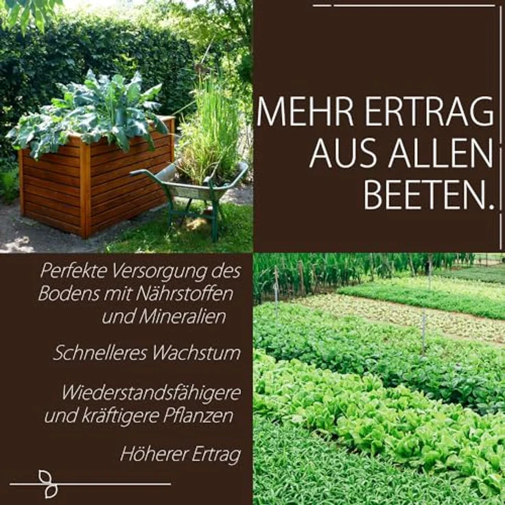 BodenHerz Bodenaktivator Bodenverbesserung Bodenverbesserer Bodengesundheit Mineralien für Beet Rasen 100% Natürlich 25 kg petigi – Bild 4