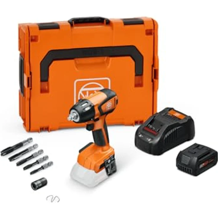 FEIN Akku-Schlagschrauber ASCD 18-300 W2 AS Impact tapping top Set, mit Aufbewahrungskoffer, kompakte Bauweise – Bild 1