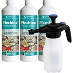 HOTREGA Flechtex Flechten Entferner 3L inkl. Schaum Drucksprüher 1L, Pilz Entferner, für alle Steinflächen