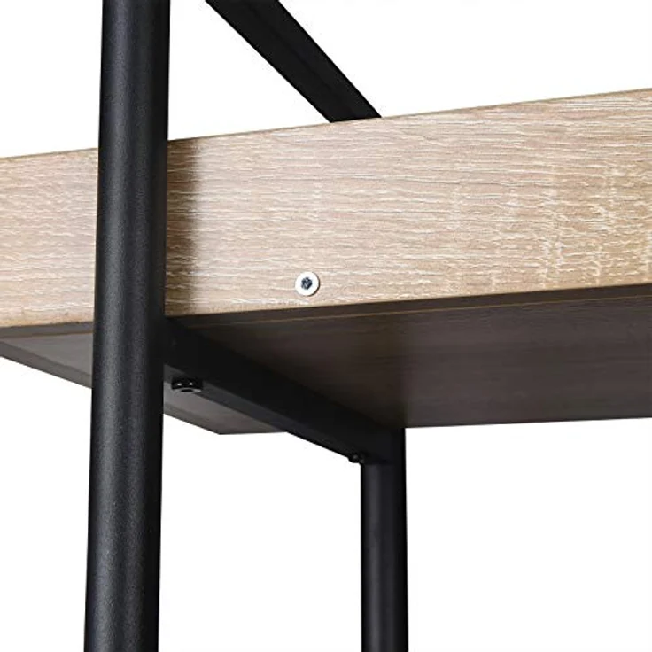 Standregal mit 5 Ablagen 91x25,5x173cm Eiche Hell – Bild 8