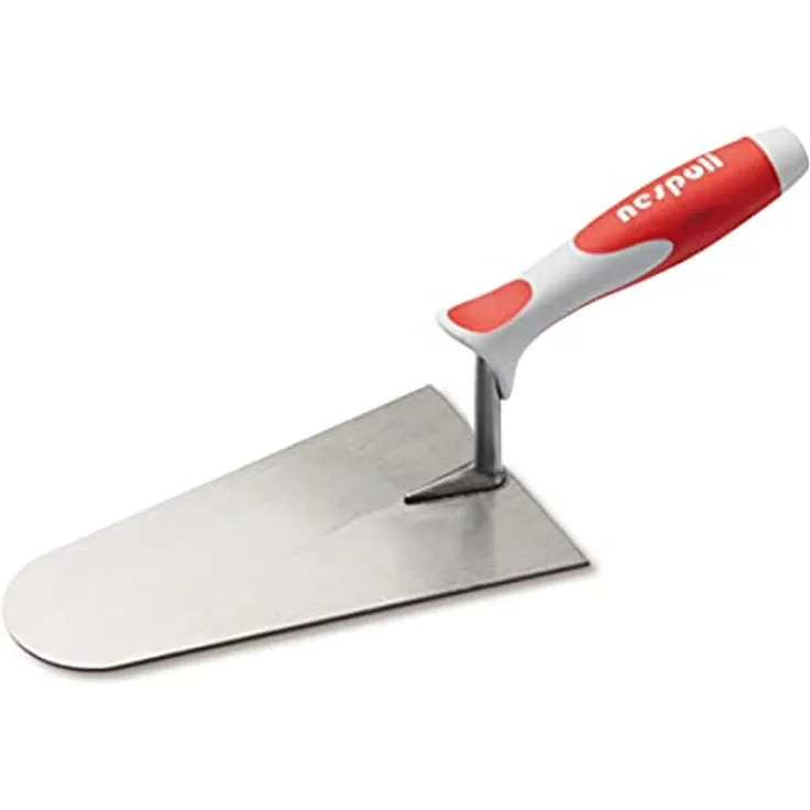 Nespoli N991929218 Maurerkelle mit runder Spitze, Klinge aus Edelstahl, Griff Airtouch, 18 cm