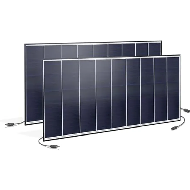 esotec 2x monokristalline Solarmodule 250Wp, wetterfest, 30,5V, MC4, ideal für Balkonkraftwerke