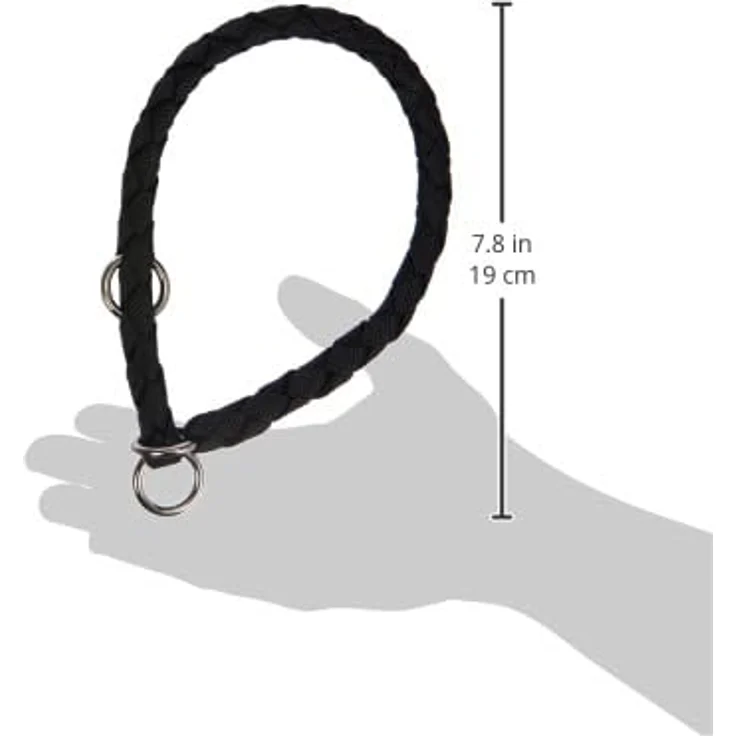 Trixie 143701 Cavo Zug-Stopp-Halsband, S–M: 35–41 cm/ø 12 mm, schwarz – Bild 5