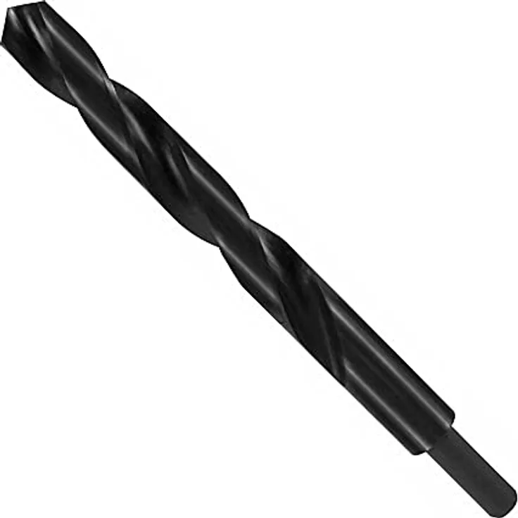 KLASEBO® Spiralbohrer 18 mm, HSS-R Bohrer DIN 338 für präzise Stahlbohrungen, reduziert auf 13 mm Schaft