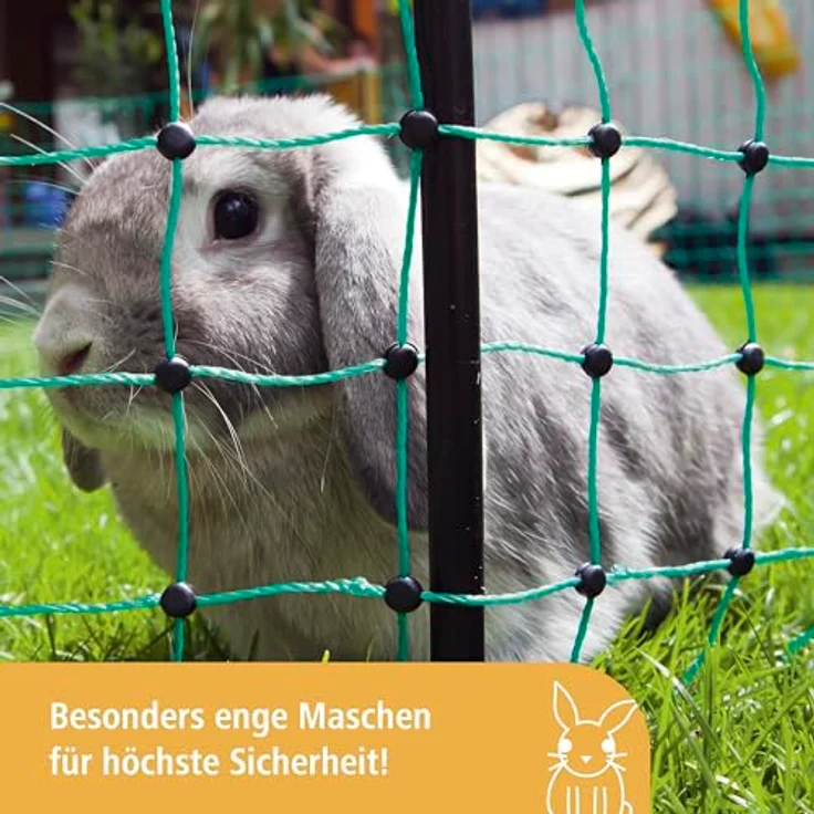 Kaninchen Netz, 12 m lang, 65 cm hoch - für höchste Hütesicherheit – Bild 2