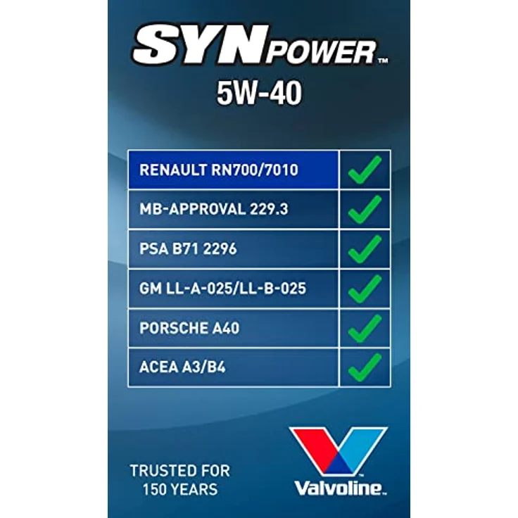 Valvoline SynPower 5W-40, 1L – Bild 5