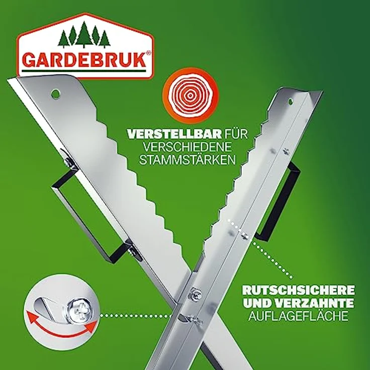 Sägebock Holzschneidebock Motorsäge Sägehilfe Metall Kettensäge Holz klappbar – Bild 6