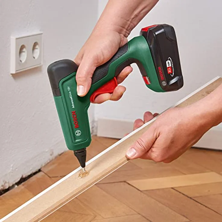 Bosch Akku-Klebepistole AdvancedGlue 18V (ohne Akku; 18V System; 4x Klebestifte; Aufheizen in 90 Sek; Dual-Temp-Modus 130°C - 200°C; im Karton) – Bild 5