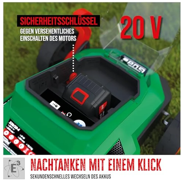 GÜDE Akku-Rasenmäher 330-20-4 20V inkl. 4Ah Akku u. Ladeg. – Bild 4