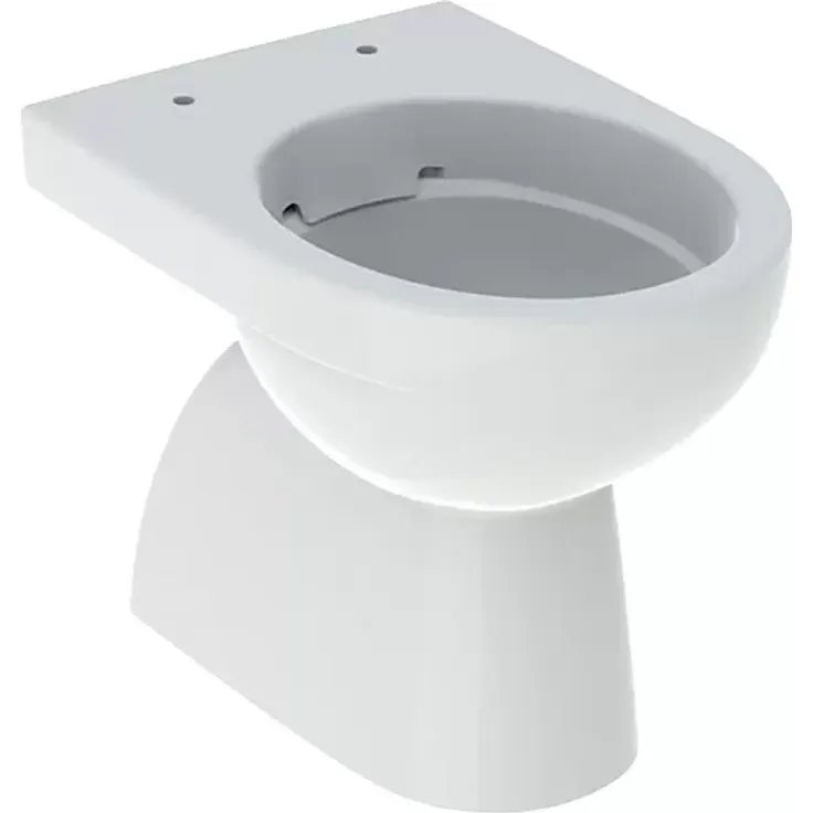 Geberit Renova Stand-WC, spülrandlos mit KeraTect® Glasur, Tiefspülform, senkrechter Abgang, Weiß