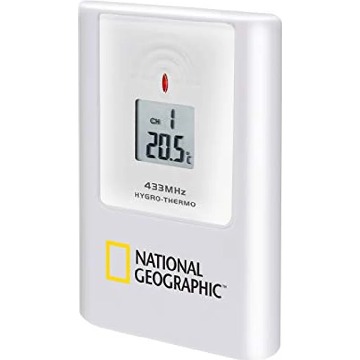 National Geographic Multi Colour Funkwetterstation, True Black LCD-Display, 256-Farben, Innen-/Außentemperatur, Luftfeuchtigkeit, 12-Std. Wettertrend, schwarz – Bild 4
