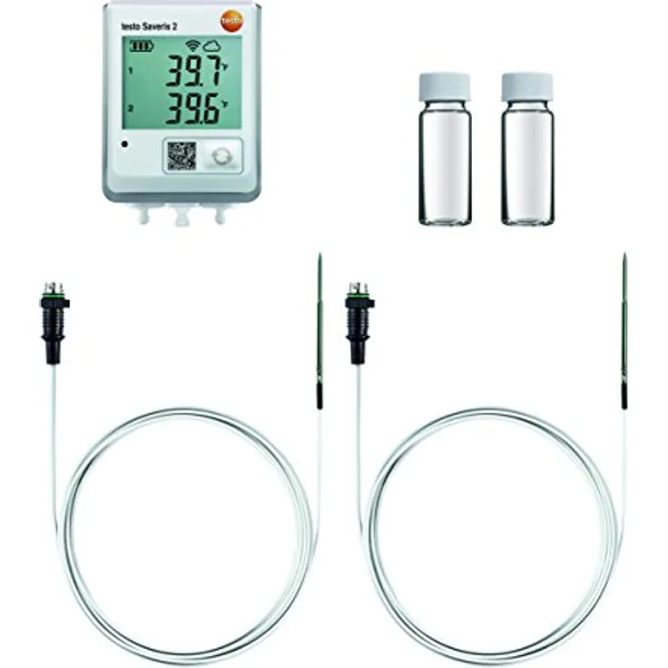 Testo Saveris 2- T2 Datenlogger-Fühler kalibriert (ISO) Messgröße Temperatur -30 bis +150°C
