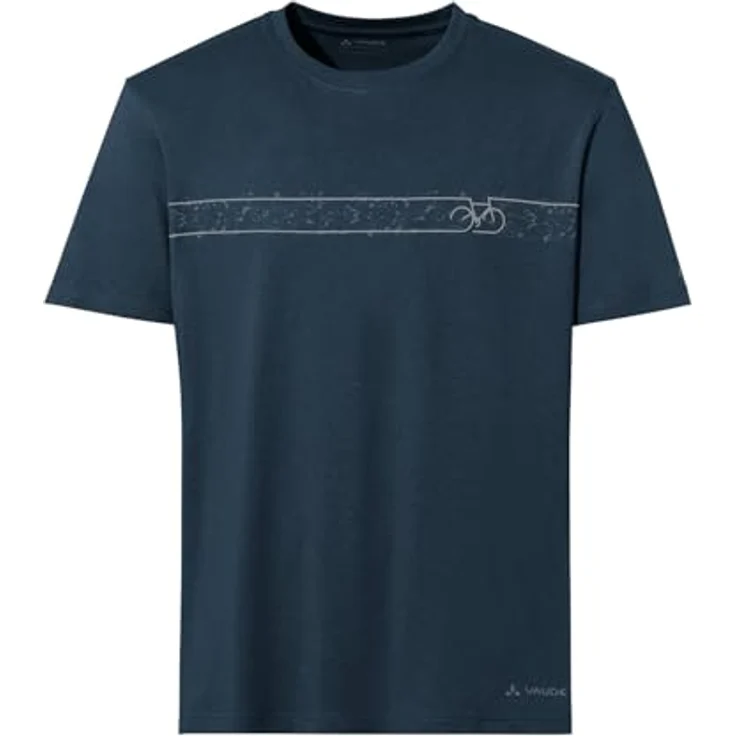 Vaude Cyclist T-Shirt V, Herren, Blau, Regular Fit, 70% Baumwolle, schnell trocknend, 3XL – Bild 1