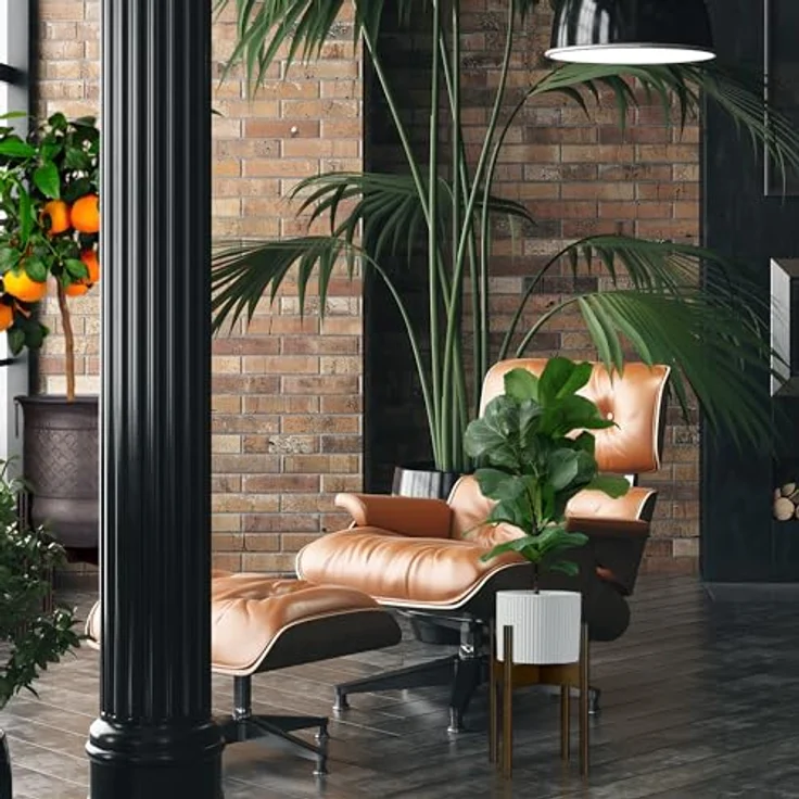 relaxdays Blumenständer Pflanzenständer 3er Set, Braun, Größe M / L / XL, modern und stabil – Bild 2