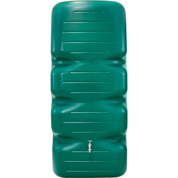 Generic GRAF Gartentank CUBUS 1000L Dunkelgrün, Regenspeicher mit drei Gewindeanschlüssen