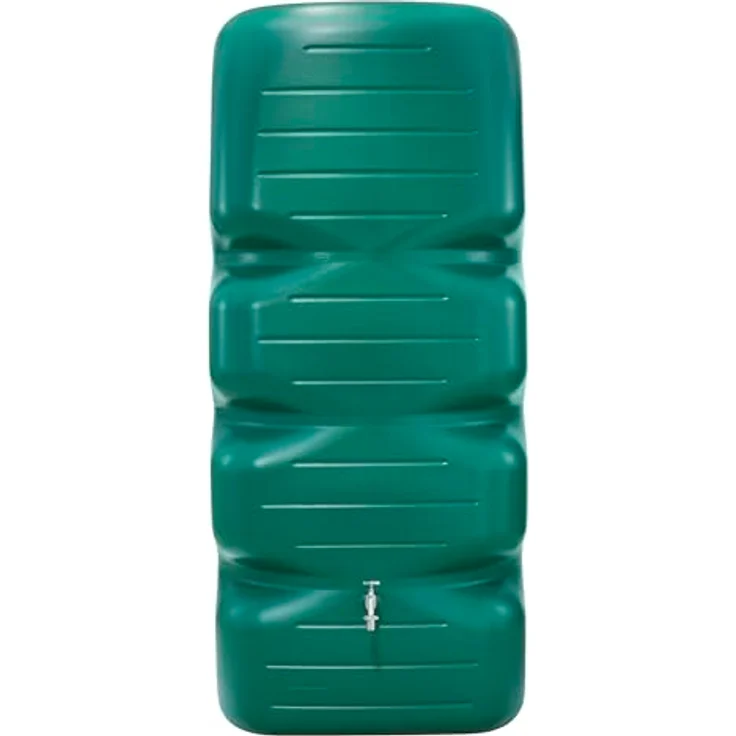Generic GRAF Gartentank CUBUS 1000L Dunkelgrün, Regenspeicher mit drei Gewindeanschlüssen – Bild 1