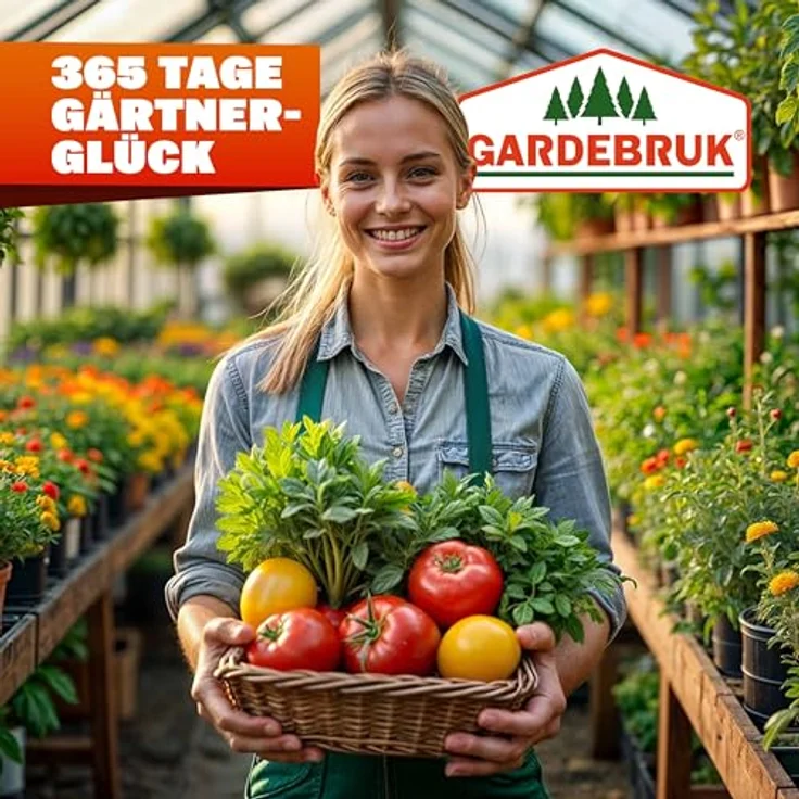 GARDEBRUK® Gewächshaus Aluminium 3,6m², 190x190cm, inkl. Dachfenster, stabil und isoliert, ideal für Anzucht und Pflanzenpflege – Bild 4