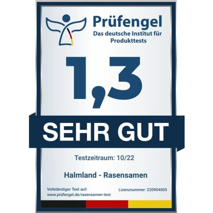 halmland Premium Rasensamen schnellkeimend, 1kg für 30-40m², strapazierfähiger Sport- und Spielrasen, trockenresistent, ideal für Nachsaat und Reparatur – Bild 5