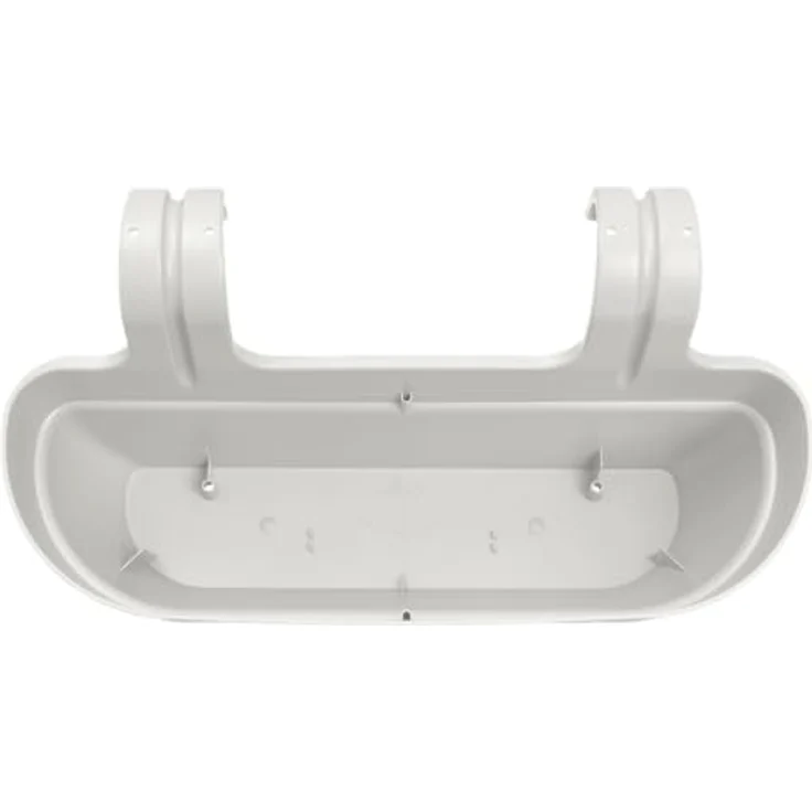 elho Vibia Campana Easy Hanger L 46, Übertopf für Balkon & Außen, Ø 46.0 x H 26.5 cm, Weiß/Seidenweiß, frostbeständig, aus 100% recyceltem Plastik, ohne Werkzeug befestigbar – Bild 4