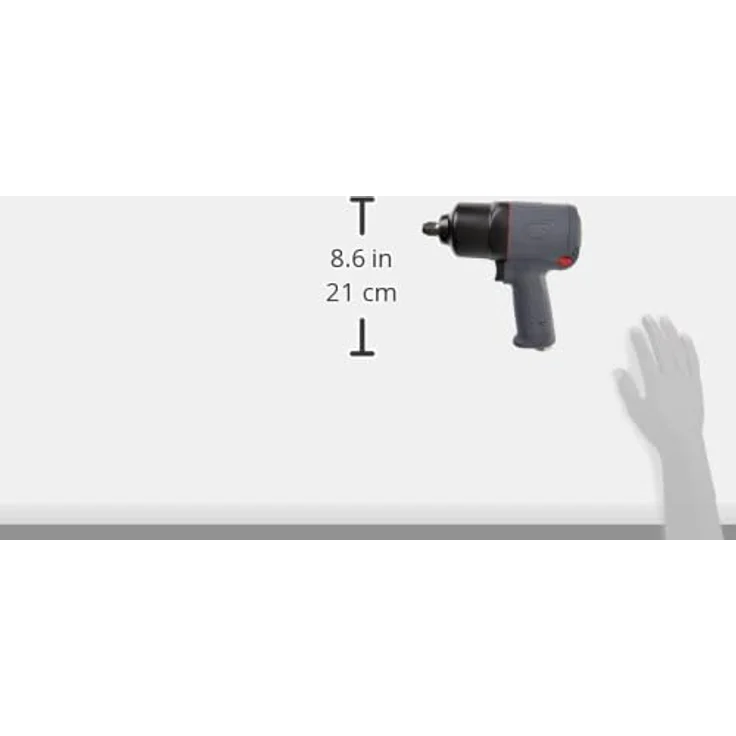 Ingersoll-Rand 2130XP Schlagschrauber mit 816 Nm Drehmoment, geräuscharmer Schrauber fürs Auto mit Aluminium Gehäuse, Vierkant 12,7 mm (1/2 Zoll) - Werkstatt Tool – Bild 4