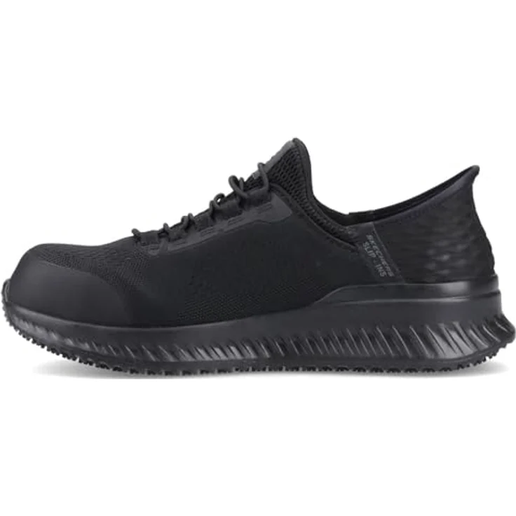 Skechers Tilido Sicherheitsschuhe S1, Größe 46, rutschhemmende Außensohle, ESD-fähig, Hands-Free Slip-Ins – Bild 5